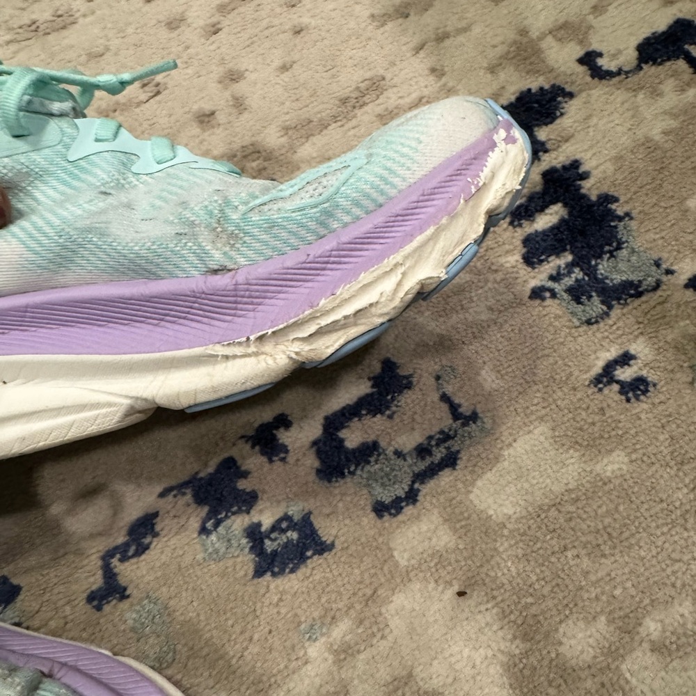Hoka Pastel Mint and Lavender Sneakers - Picture 2 of 8